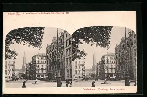 Stereo-AK Hamburg, Am Alsterthor