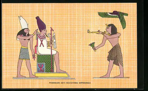 AK Pharaoh seti receiving offerings