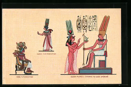 AK King Tutankhamun, Queen Ankhesenamun