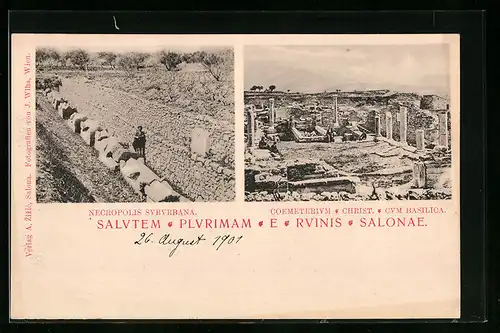 AK Solin, Necropolis Suburbana, Coemeterium Christ. cum Basilica