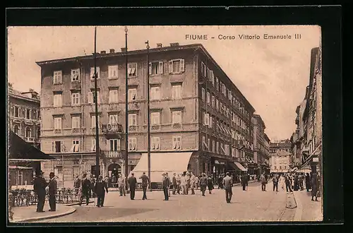 AK Fiume, Corso Vittorio Emanuele III.