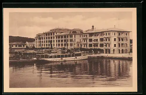 AK Insel Brioni i. d. Adria, Hotel Neptun mit Winterschwimmhalle