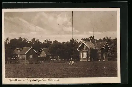 AK Totenrode, Forsthaus mit Jagdschlösschen