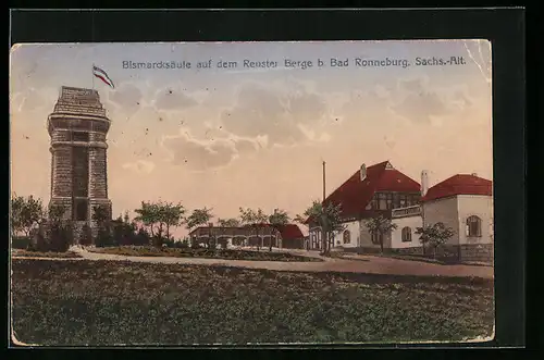 AK Bad Ronneburg /Sachs.-Alt., Bismarcksäule auf dem Reusterberg