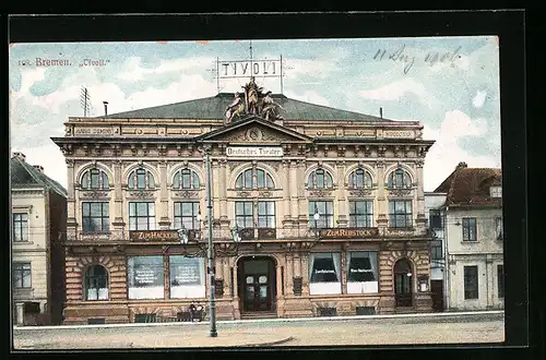 AK Bremen, Theater Tivoli und Gasthaus zum Rebstock