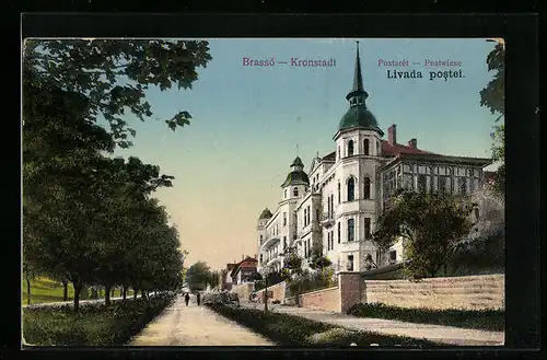 AK Brasso / Kronstadt, Postaret, Livada postei