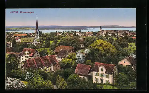 AK Kreuzlingen, Teilansicht aus der Vogelschau