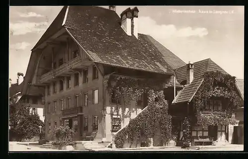 AK Langnau, Malerisches Haus im Ort