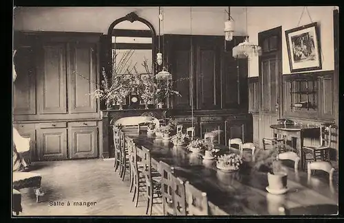 AK Vanoeuvres, Pressy, Maison de Convalescence, Salle à manger