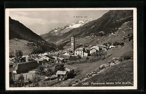 AK Airolo, Panorama mit P. Rotondo