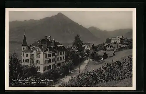 AK St. Beatenberg, Hotel Blümlisalp, Grand Hotel Kurhaus