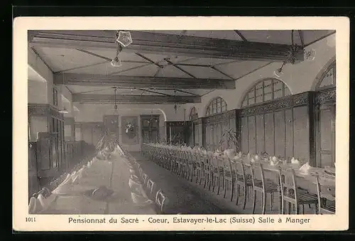 AK Estavayer-le-Lac, Pensionnat du Sacre-Coeur, Salle a Manger
