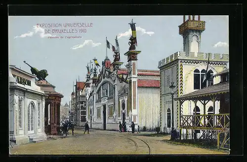 AK Bruxelles, Exposition Universelle 1910, Pavillon de l`agriculture