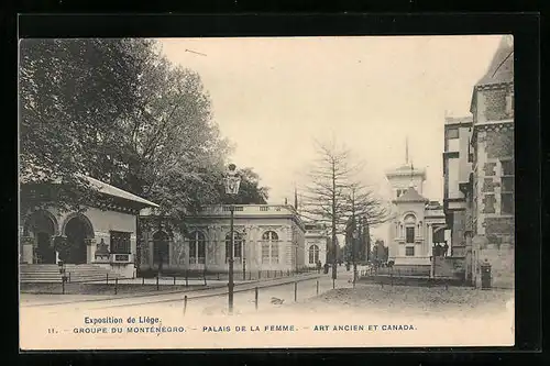 AK Liége, Exposition, Groupe du Monténégro, Palais de la Femme, Art Ancien et Canada