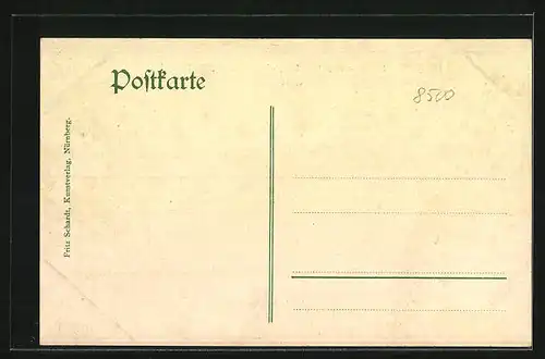 AK Nürnberg, Bayerische Landes- und Jubiläums-Ausstellung 1906, Forstgebäude