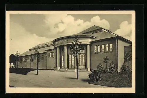 AK Leipzig, Weltausstellung für Buchgewerbe & Graphik 1914, Haus der Frau