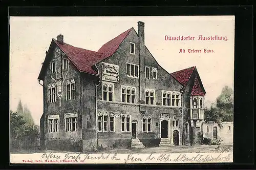 AK Düsseldorf, Ausstellung, Alt Trierer Haus