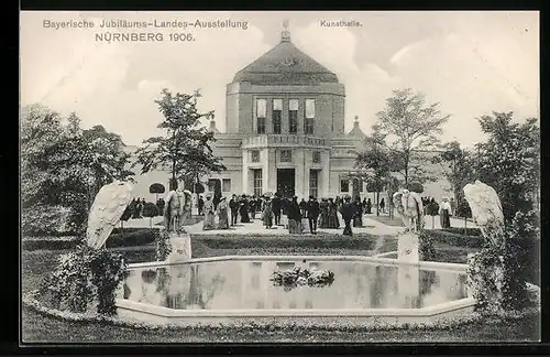 AK Nürnberg, Bayerische Jubiläums-Landes-Ausstellung 1906, Kunsthalle