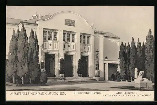 AK München, Ausstellungspark, Künstlertheater