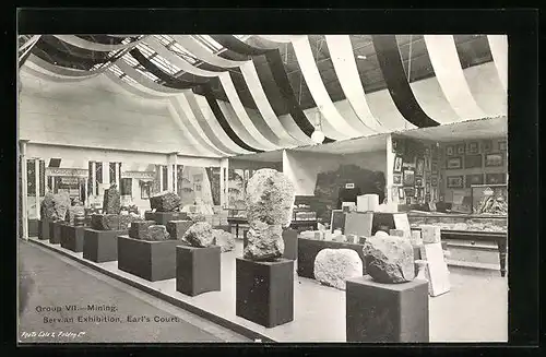 AK London, Servian Exhibition, Mining, Earl`s Court