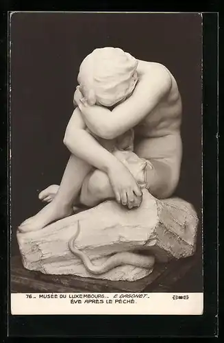 AK Musee du Luxembourg, E. Dagonet, Eve apres le peche