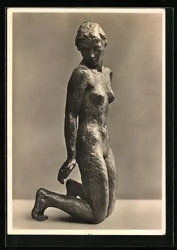 AK Georg Kolbe, Knieende, Bronze, 1926