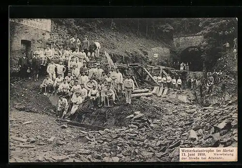 AK Altenahr, Verwüstung der Stadt, Hochwasser 1910