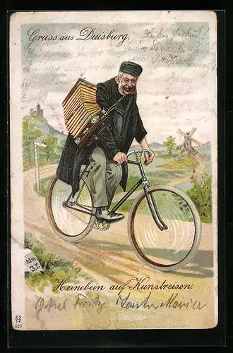 Lithographie Duisburg, Duisburger Original Heinebein alias Theodor Scheulen