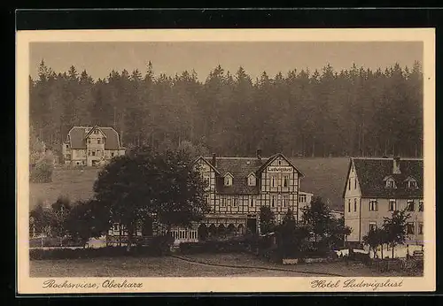AK Bockswiese i. Oberharz, Hotel Ludwigslust im Grünen