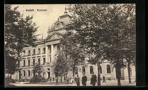 AK Krefeld, Blick zum Postamt