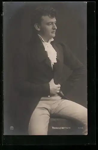 AK Schauspieler Nadolowitsch im Frack
