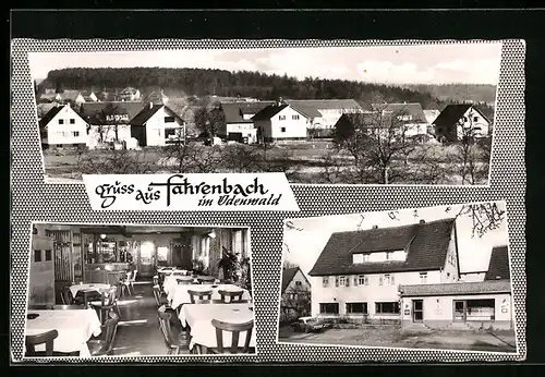 AK Fahrenbach / Odenwald, Gasthaus und Pension Zum grünen Baum