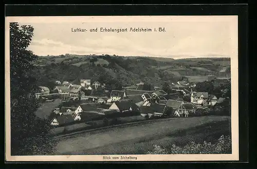 AK Adelsheim i. Bd., Blick vom Sichelberg