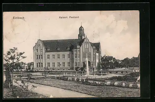 AK Einbeck, Kaiserl. Postamt