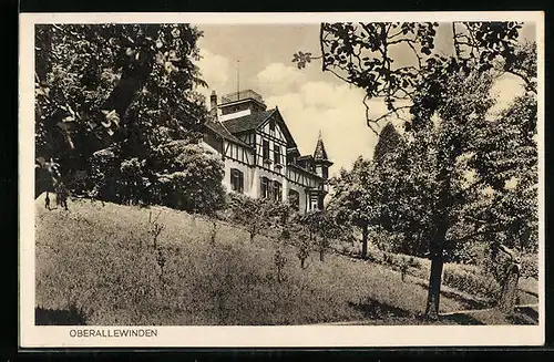 AK Oberallewinden, Blick auf die Evangelische Haushaltungsschule Oberallewinden