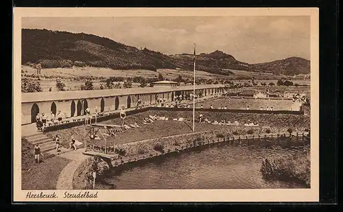 AK Hersbruck, Partie im Strudelbad mit Badegästen