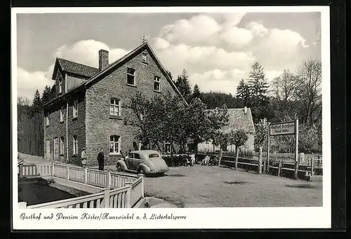 AK Hunswinkel a. d. Listertalsperre, Gasthof und Pension Köster