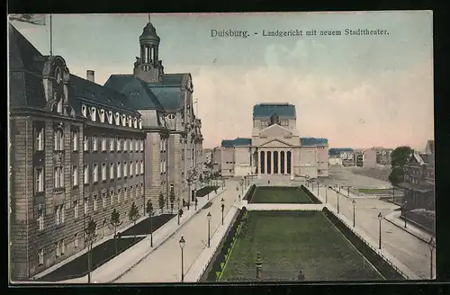 AK Duisburg, Landgericht mit neuem Stadttheater
