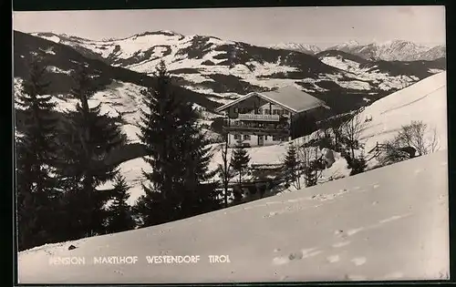 AK Westendorf, Pension Martlhof im Schnee