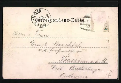 AK Fulpmes, Ortsansicht gegen die Gletscher