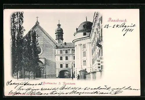 AK Innsbruck, Hofkirche und Residenz