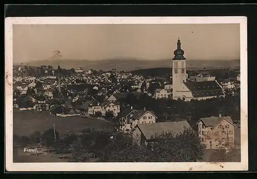 AK Flawil, Totalansicht mit Kirche