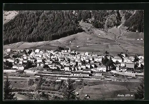 AK Airolo, Totalansicht aus der Vogelschau