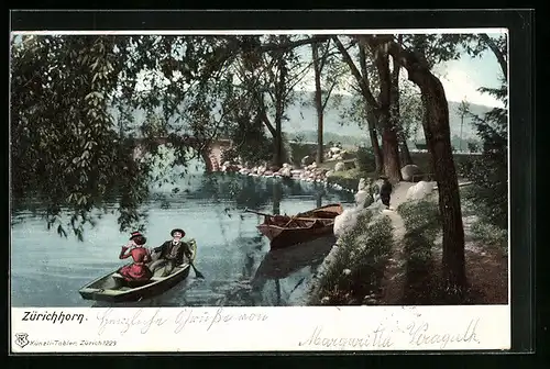 AK Zürichhorn, Partie am Wasser