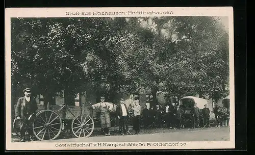 AK Holzhausen-Heddinghausen, Gastwirtschaft v. H. Kampschäfer