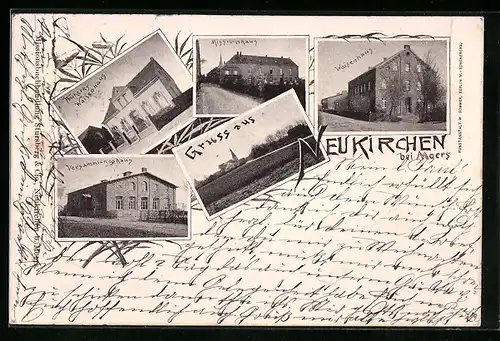 AK Neukirchen bei Moers, Versammlungshaus, Waisenhaus, Missionshaus