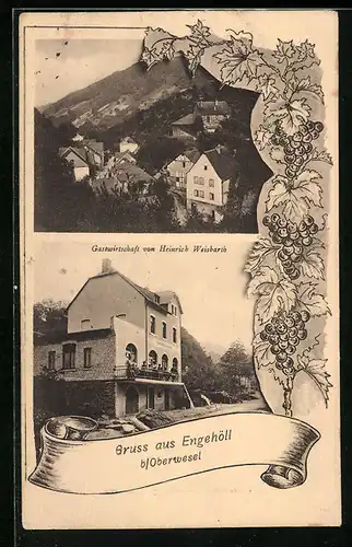 AK Engehöll b. Oberwesel, Gasthaus von Heinrich Weisbarth