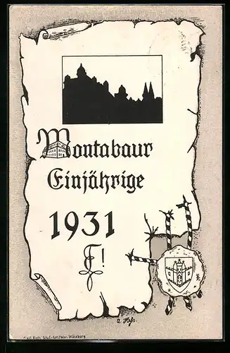 AK Montabaur, Absolvia Einjährige 1931