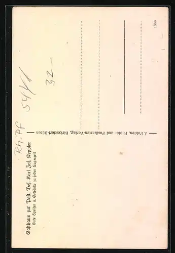 AK Virneburg, Gasthaus zur Post, Totalansicht