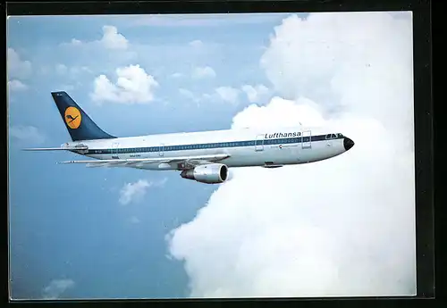 AK Flugzeug Airbus A300 von der Fluggesellschaft Lufthansa